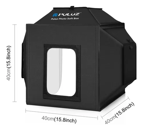 Carpa Fotográfica Puluz De 40 Cm Con Pequeños Fondos Para Co