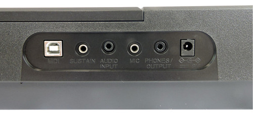 Teclado Musical Meike 61 Teclas Mk-2902 Midi- Sensitive Cor Preto