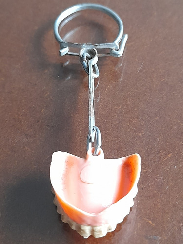 Chaveiro Dentadura Dente Sorriso Antigo Plástico Déc 60-70