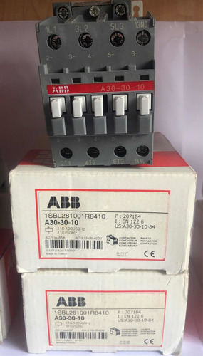 Contactor Abb Mod. A30-30/ A26-30/ A40-30 Bobinas 110v-220v