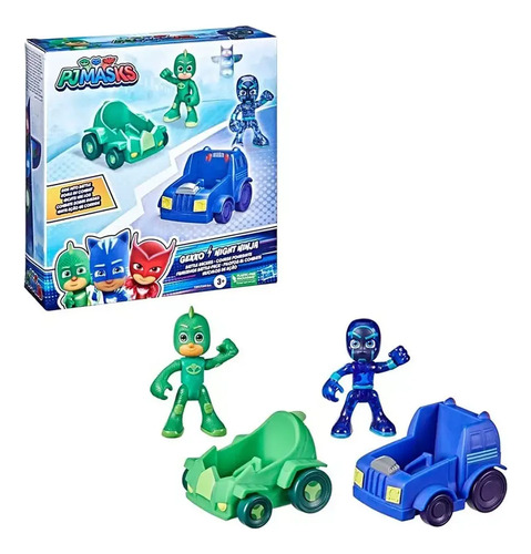 Pjmasks Gekko/ninja Nocturno Set De Vehículos Hasbro