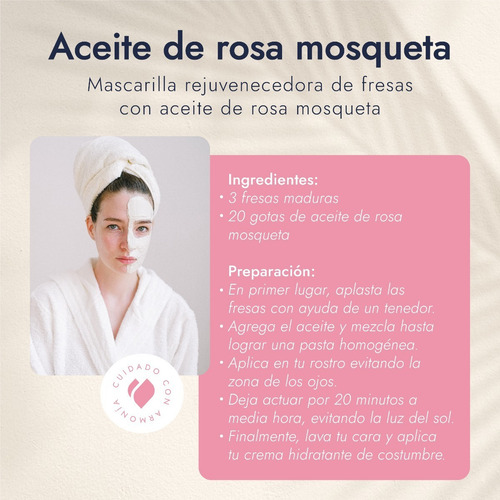 Imagen 5 de 9 de Rosa Mosqueta Aceite Puro Serum Tonico Facial Oil Cold Press