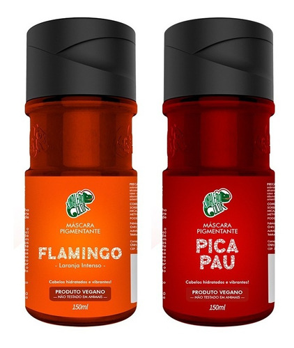  Kit Máscara Pigmentante Pica Pau + Flamingo Kamaleão Color