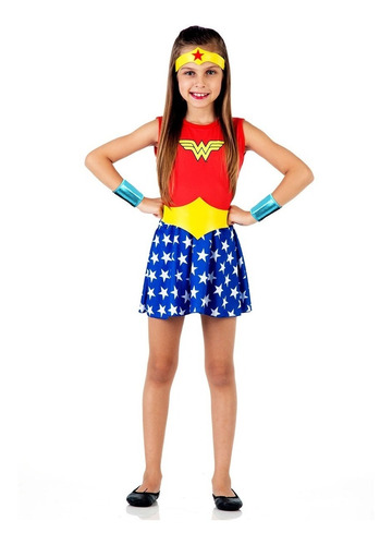 Disfraz Mujer Maravilla Super Liga De La Justicia Original