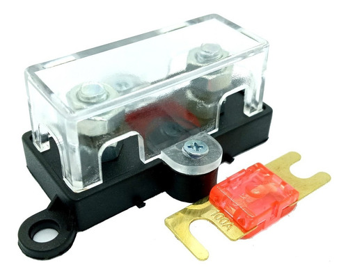 Porta Fusível Acrílico Universal Midi E Fusível 100 Amperes