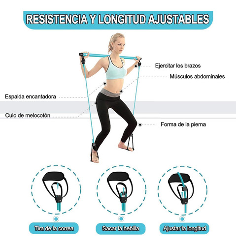 Kit De Barra De Ejercicios Portátil For El Hogar, Kit De