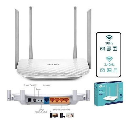 Router Inalámbrico De Doble Banda Ac1200 Archer C50