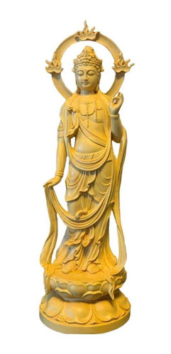 Artesanías De Madera De La Estatua De Buda De Guanyin S