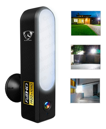 Imagen 1 de 10 de Camara Wifi Ip Full Hd Exterior Video Seguridad Nube Lampara