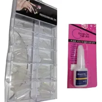 Comprar Uñas Tips Stiletto  + Pegamento