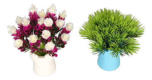 Decoraciones Para Peceras, 2 Unidades, Aptas Para Flores Art
