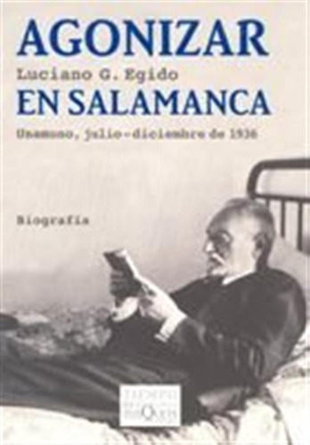 Agonizar En Salamanca Tm-60 - Egido,luciano G,