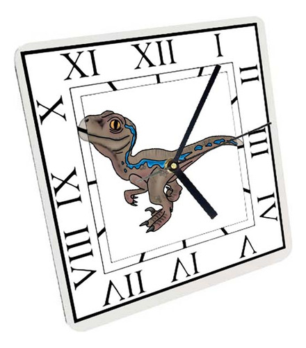 Reloj Madera Brillante Pared Y Mesa Diseño Dinosaurios A25