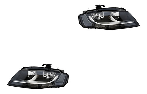 Par De Faros Para Audi A4 De 2009 A 2012 Tyc