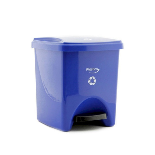 Papelera Pedal 20l Estra 4-1002155 -azul