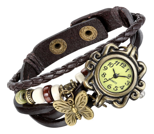 Lancardo Correa De Cuero Trenzado Para Mujer, Pulsera Con D.