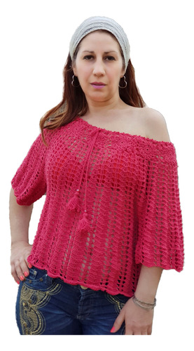 Sweater Manawee Mujer Tejido A Crochet