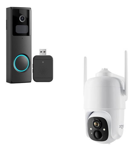 Dzee Timbre Puerta Inalambrico Video Camara Seguridad Wifi 2