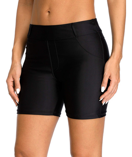 Attraco - Pantalones Cortos De Bao Con Bolsillos Para Mujer,