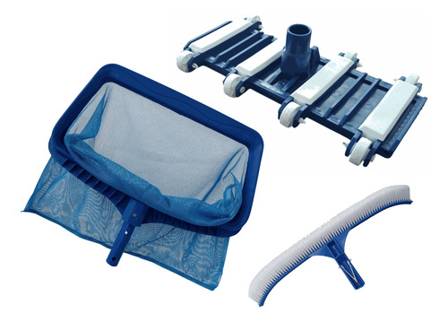Kit Limpieza Para Alberca - Cepillo - Redes- Barredoras Red Bolsa- Barredora Abs-cepillo