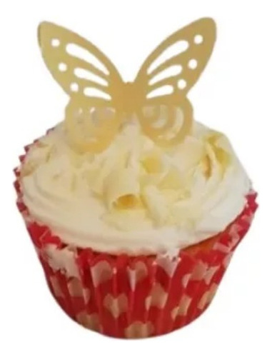 Mariposas Para Reposteria - Doradas - 25 Unidades   (305d)