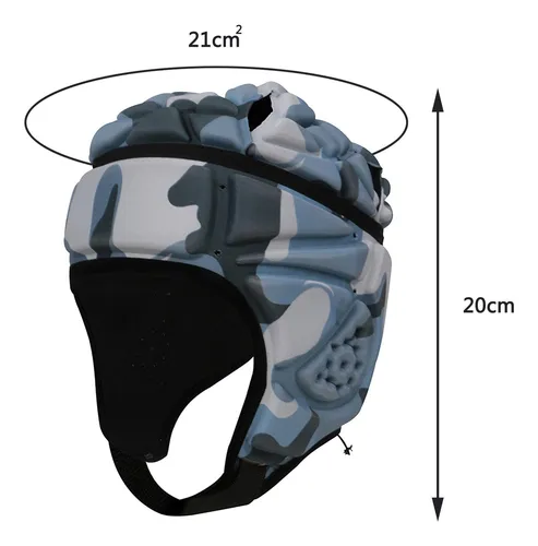 Adjustable Rugby Eva Padded Headgear Colorful Camouflage
