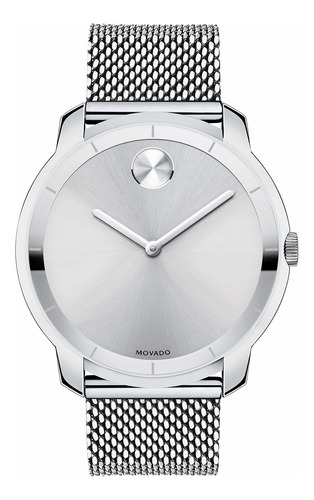 Reloj Fino De Acero Inoxidable Movado Para Hombre Con Estamp