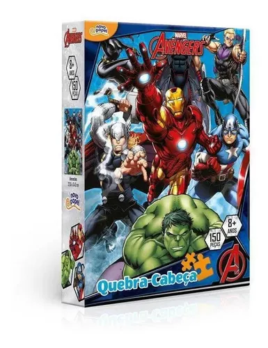 Quebra-cabeça Vingadores Marvel 150 Peças Toyster - 8036