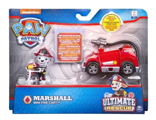 Paw Patrol Marshall Mini Bombero Fire Cart Patrulla Cachorro