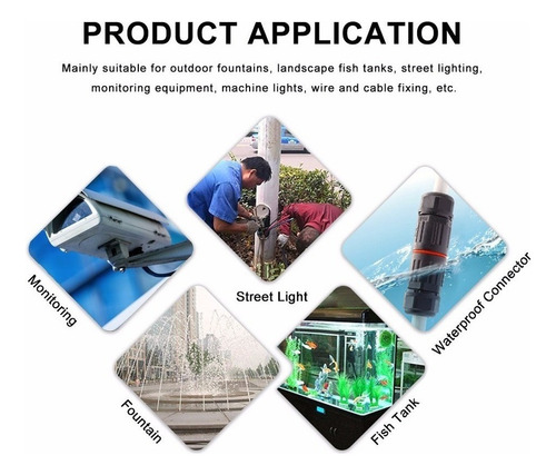 10 Conectores De Cable Eléctrico Impermeable Ip68 De 3 Pines