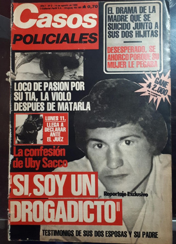 Casos Policiales 1986 Uby Sacco Giubileo Jose De Zer 