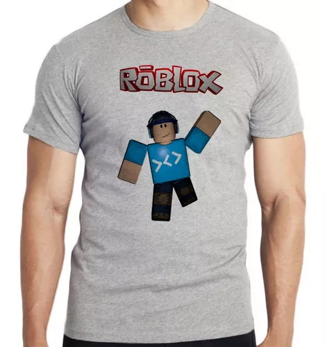 T shirt roblox girl cinza