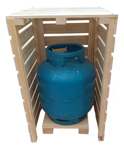 comprar Capa Protetora Com Suporte Para Botijão De Gás De Madeira