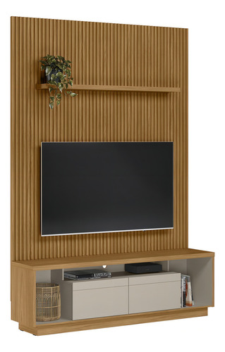 Rack Com Painel Para Tv Até 75 Polegadas 180cm Cronos
