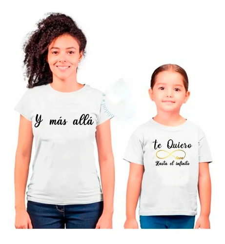 Par De Poleras Manga Corta Mama Al Infinito  Mas Alla Regalo