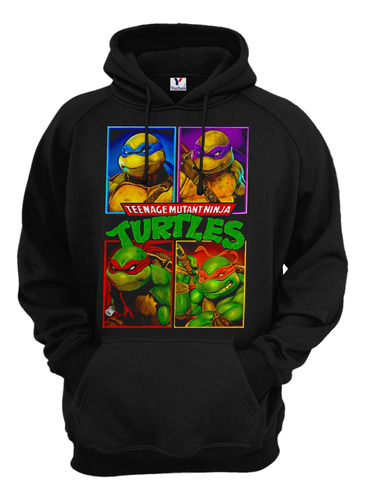 Sudadera Tortugas Ninja, Unisex Capucha Y Cangurera 06