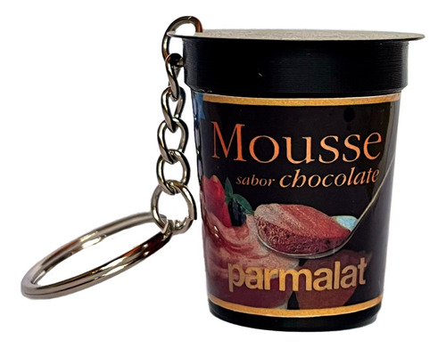 Mousse De Chocolate Parmalat - Llavero Nostálgico