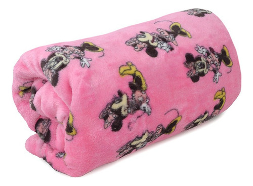 Cobertor Manta Infantil Laço Disney Poses 127x152 Cm Cor Rosa