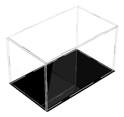 Caja Expositora Acrílica Con Base De Plástico Transparente D