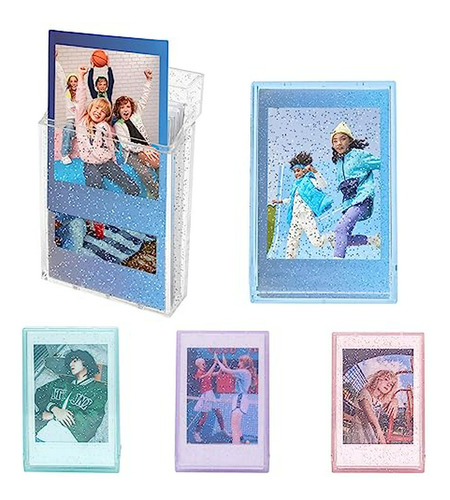 Funda Foto Glitter Mini 3  Compatible Con Fujifilm Instax Mi