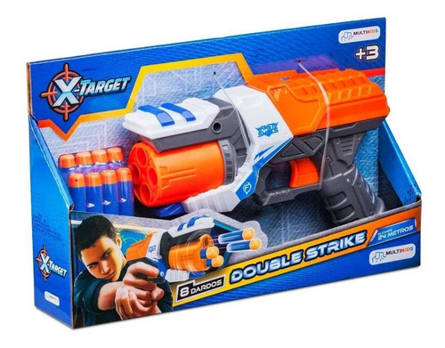 Lançador De Dardos Multikids X-target Double Strike Br1456