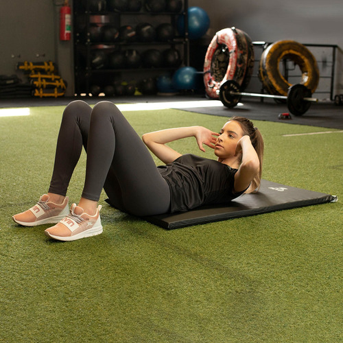 Muvin CNF-400 colchoneta de gimnasio profesional de espuma de alta densidad D80 95cm x 55cm x 3cm impermeable negro