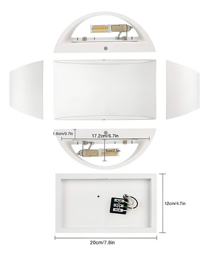 Changm cm-wb-01 Unidad 1 220V white-1 Negro 3000 K