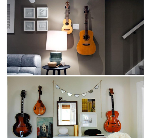 Colgador De Pared Para Guitarra, Paquete De 2 Ganchos, Colga
