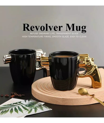 Una Taza De Cerámica Con Forma De Revólver, Estilo A