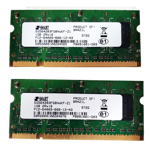 Memoria Sodimm 1gb Ddr2