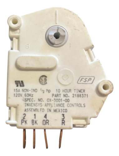 Timer De Deshielo 10 Hrs Para Refri Whirlpool (2188371)
