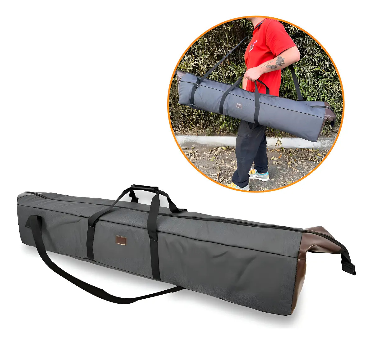Bag Para Tripés De Iluminação Estúdio 110cm - Optisom Mescla Cor Cinza mesclado
