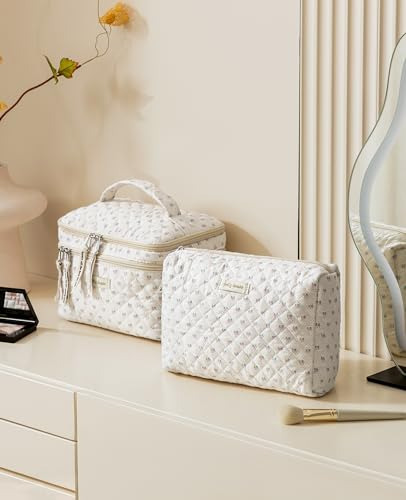 Bolsas Maquillaje Viaje Doble Capa Algodón Coqueta Cosmético