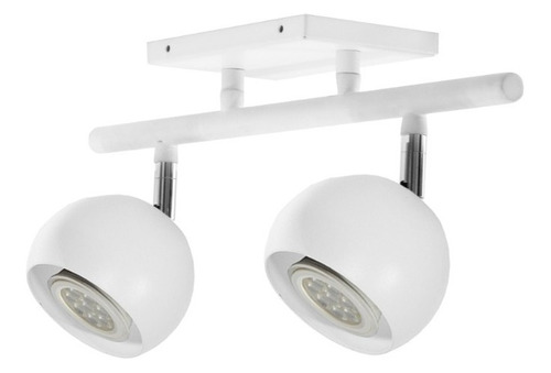 Aplique Pared Techo 2 Luces Spot Led Gu10 Moderno Colores